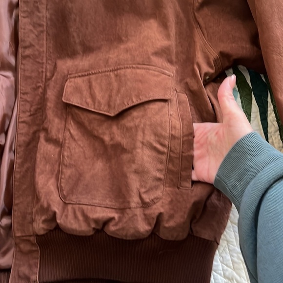 Impeccable Brown Vintage Bomber Sz. L - Picture 11 of 16